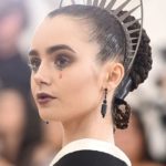 Lily Collins - Intricate Updo - [Hairstylist: Gregory Russell] - 20170507