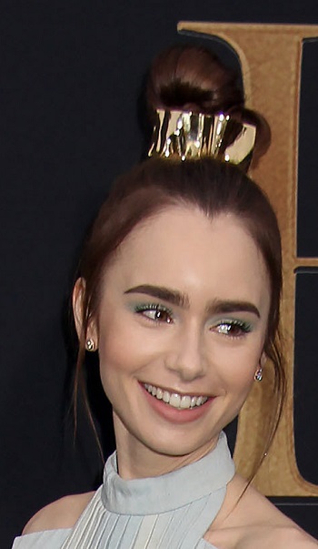Lily Collins - Formal Updo - 20190509