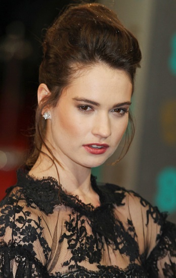 Lily James - Formal Updo - 20130210