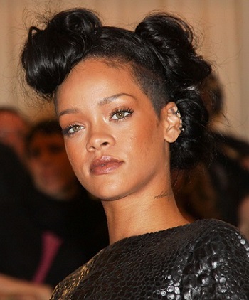 Rihanna - Two Bun Updo - [Hairstylist: Ursula Stephen] - 20120507