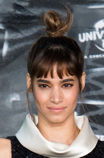 Sofia Boutella - Whimsical Topknot Updo - [Hairstylist: Peter Lux] - 20170717
