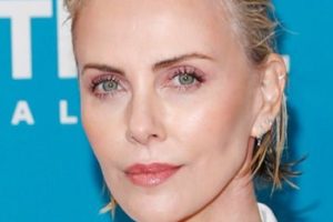 Charlize Theron – Short Slicked Back Hairstyle (2023) – Global Citizen Festival 2023
