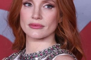 Jessica Chastain – Long Curled Hairstyle (2023) – CNMI Sustainable Fashion Awards 2023