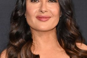 Salma Hayek – Long Curled Hairstyle (2023) – Kering’s 2nd Annual Caring For Women Dinner