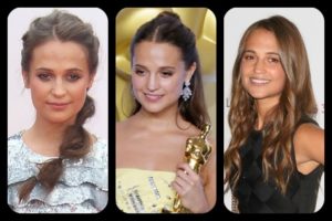 Alicia Vikander Hairstyles Feature Collage