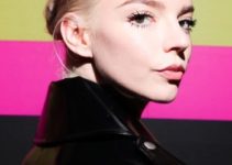 Anya Taylor Joy – Simple Updo (2023) – Paris Fashion Week