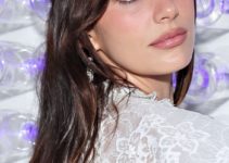 Camila Morrone – Straight Pinned Back Hairstyle – 2023 Met Gala