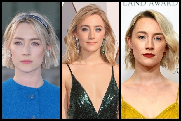 Saoirse Ronan Hairstyles Feature Collage