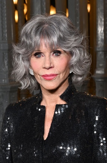 Jane Fonda - Darker Edge Curly Hairstyle (2023) - [Hairstylist: Jonathan Hanousek] - 20231104