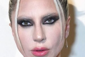 Lady Gaga – Formal Updo – Dom Pérignon Event
