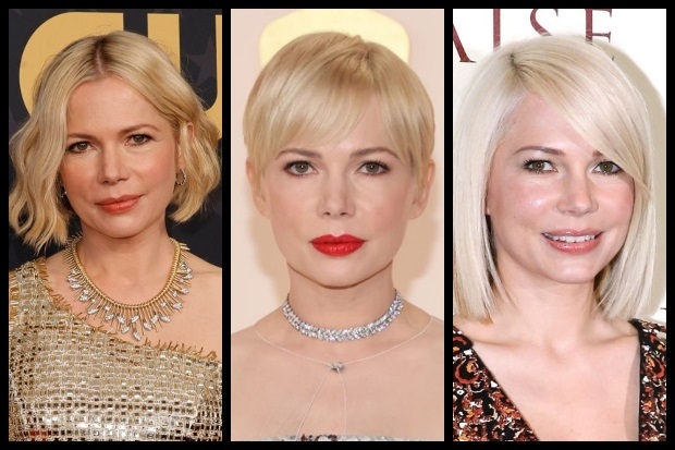 Michelle Williams Hairstyles Feature Collage