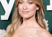 Olivia Wilde – Glowing Easy Waves Hairstyle – 2023 Baby2Baby Gala