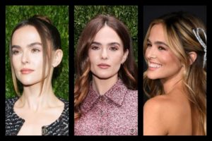 Zoey Deutch Hairstyles Feature Collage