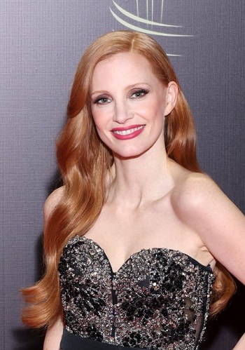 Jessica Chastain - Long Curled Hairstyle (2023) - [Hairstylist: Christian Wood] - 20231202
