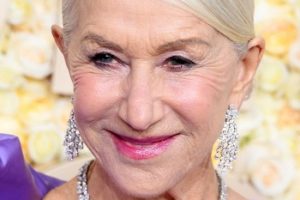 How to Get Helen Mirren’s Elegant Updo (2024) – 81st Annual Golden Globe Awards