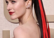 Rachel Brosnahan – Sleek Ponytail (2024) – 81st Annual Golden Globe Awards