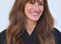 Julia Roberts – Soft Waves Hairstyle/Wispy Bangs (2024) – “Les Sculptures” Jacquemus’ Fashion Show