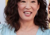 Sandra Oh – Medium Length Curly Hairstyle/Bangs (2024) – “The Tiger’s Apprentice” Premiere